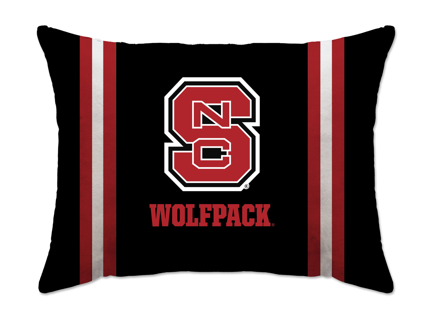 NCAA Standard Stripe Logo Bed Pillow