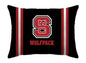 NCAA Standard Stripe Logo Bed Pillow