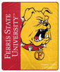NCAA Endzone Ultra Soft Tailgate Throw