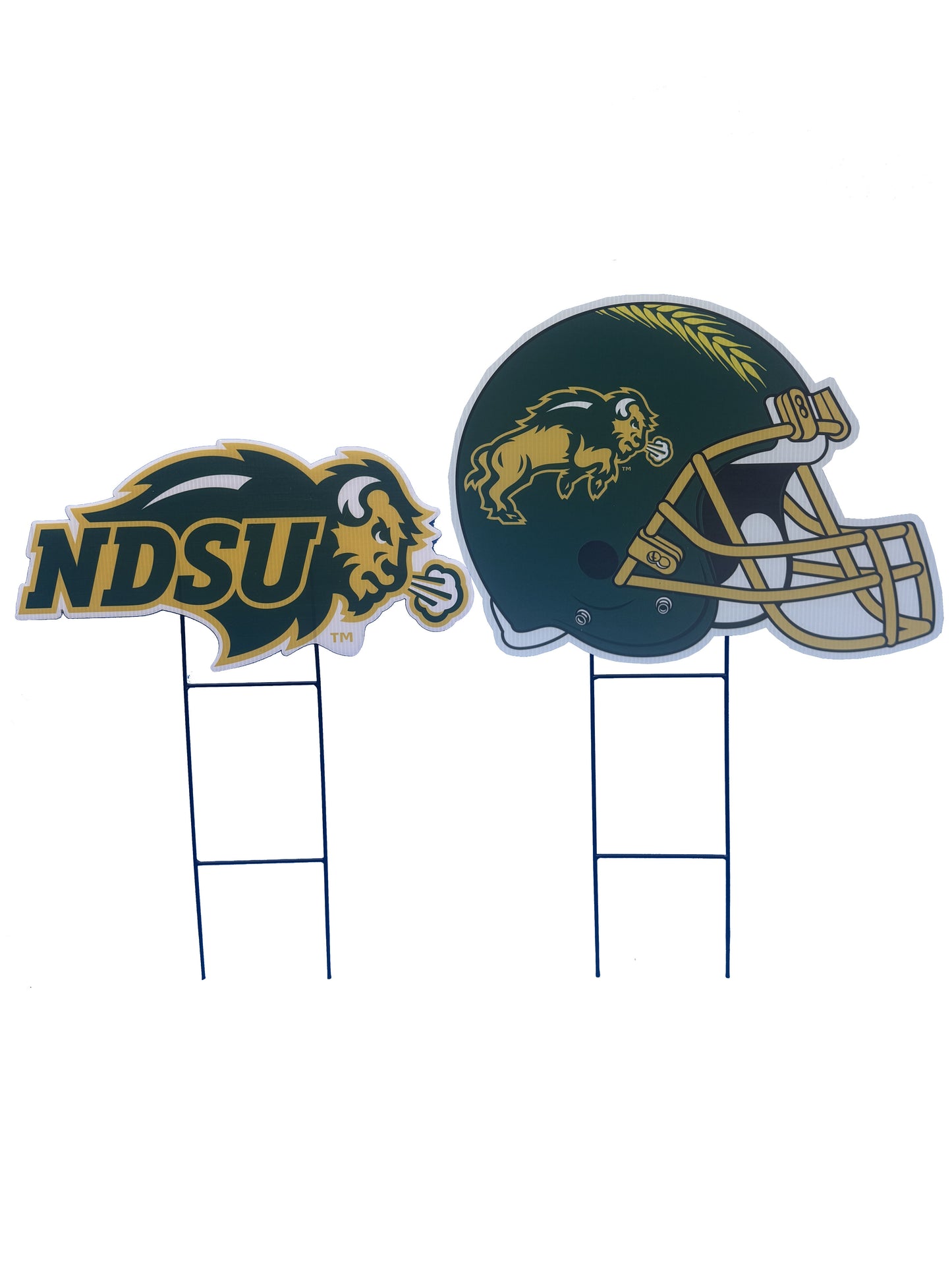 NCAA Logo and Helmet 2 Pack Yard Sign Set