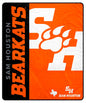 NCAA Endzone Ultra Soft Tailgate Throw