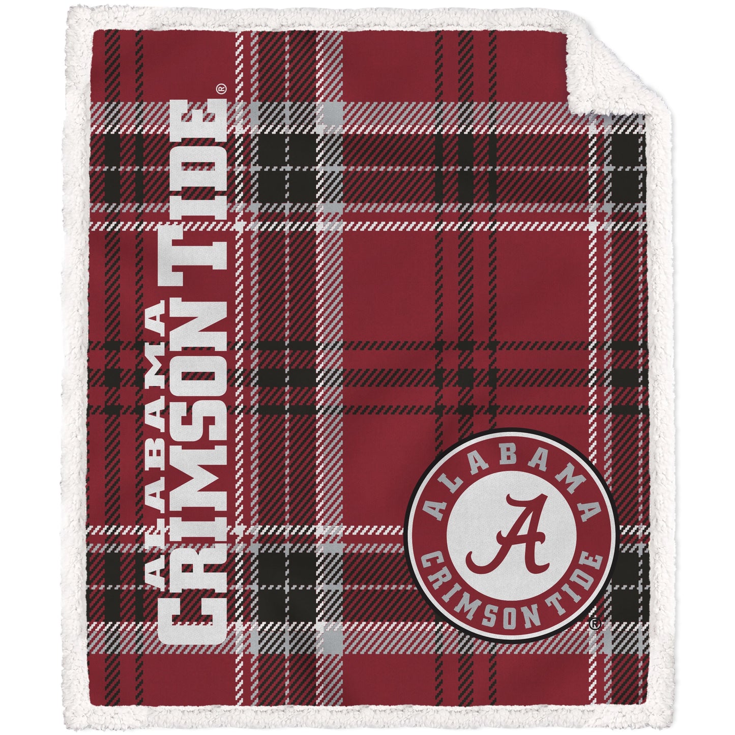 NCAA Playmaker Plaid Ultra Cozy Sherpa Throw
