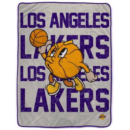 NBA Cartoon Basketball 60x80 Ultra Cozy Blanket