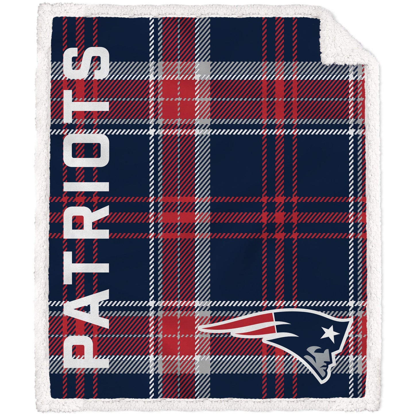 NFL Playmaker Plaid Ultra Cozy Sherpa Throw