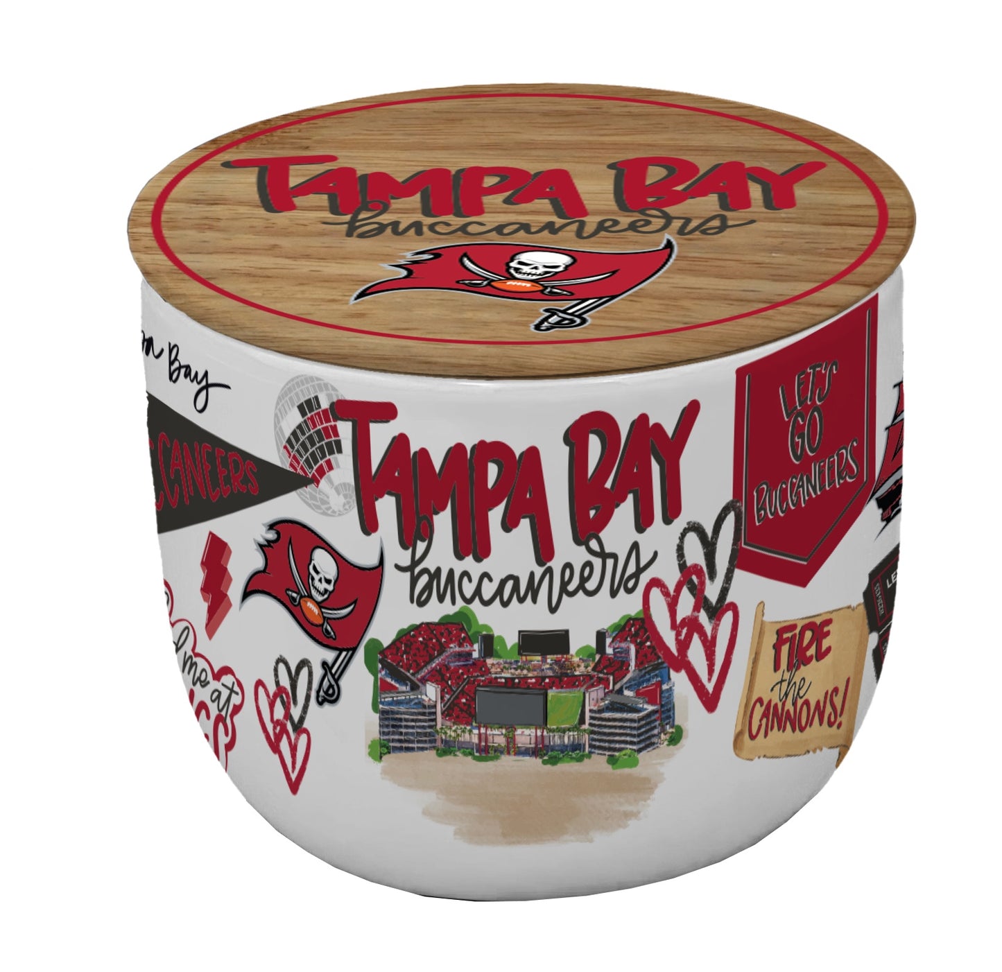 NFL Loco Fan 16oz Ceramic Candle