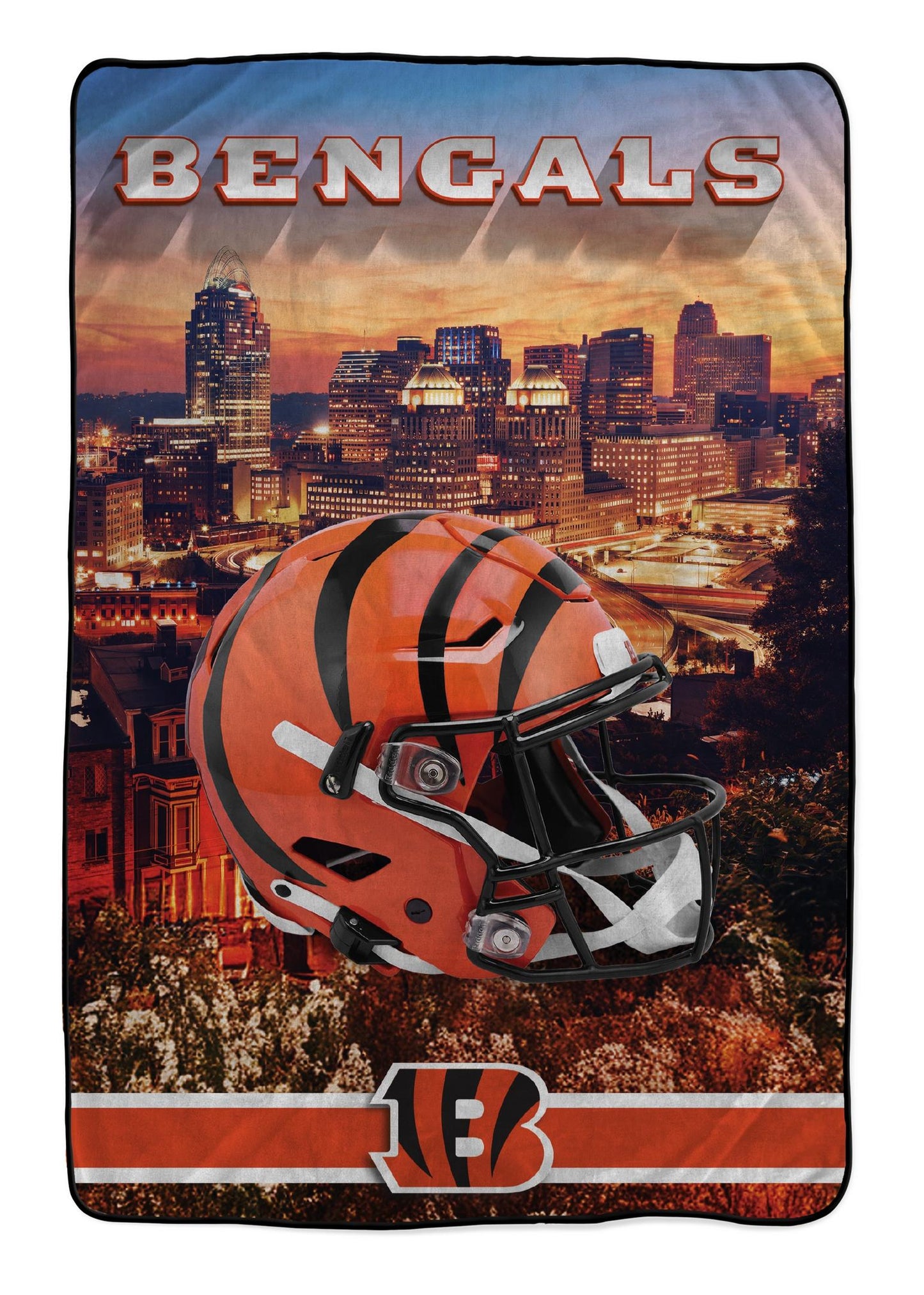 NFL Skyline Series Helmet 66x95 Oversized Blanket