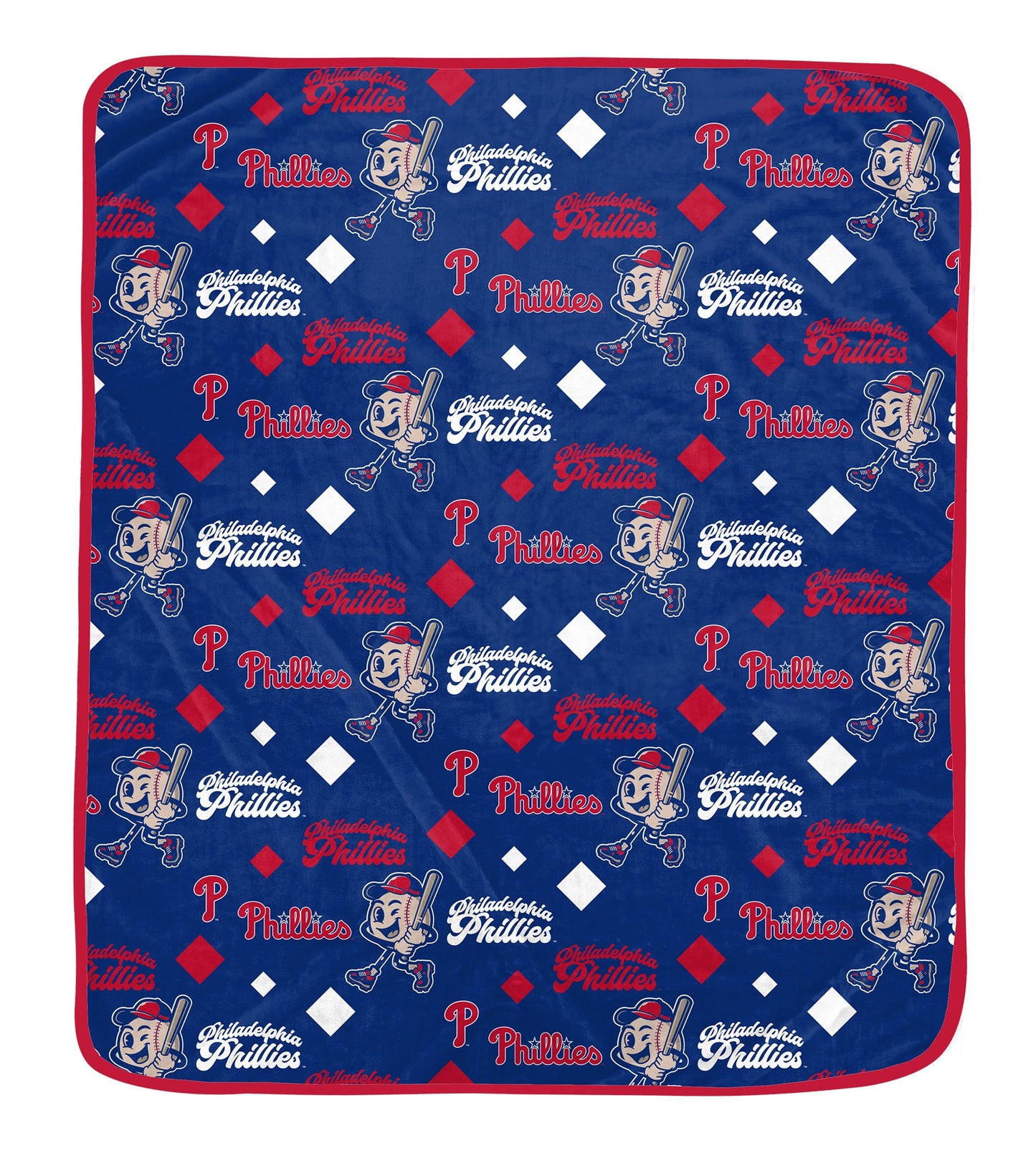 MLB Retro Mascot Repeat 60x70 Cozy Blanket