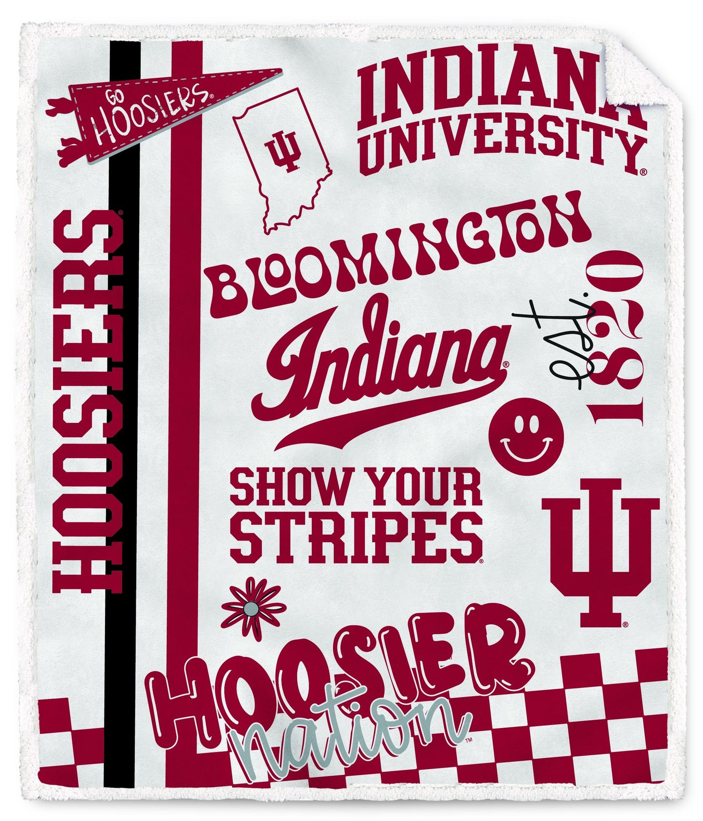 NCAA Loco Fan Ultra Cozy 60x70 Sherpa Blanket