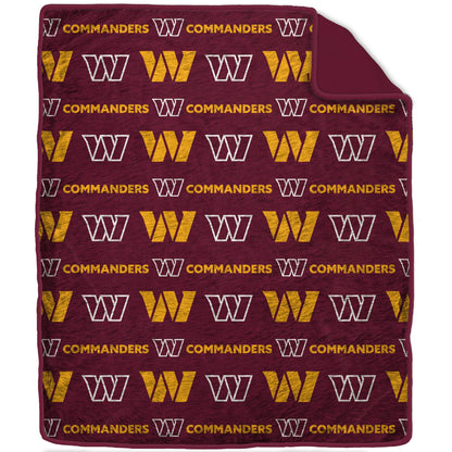 NFL Tonal Wordmark 60x70 Faux Fur Blanket