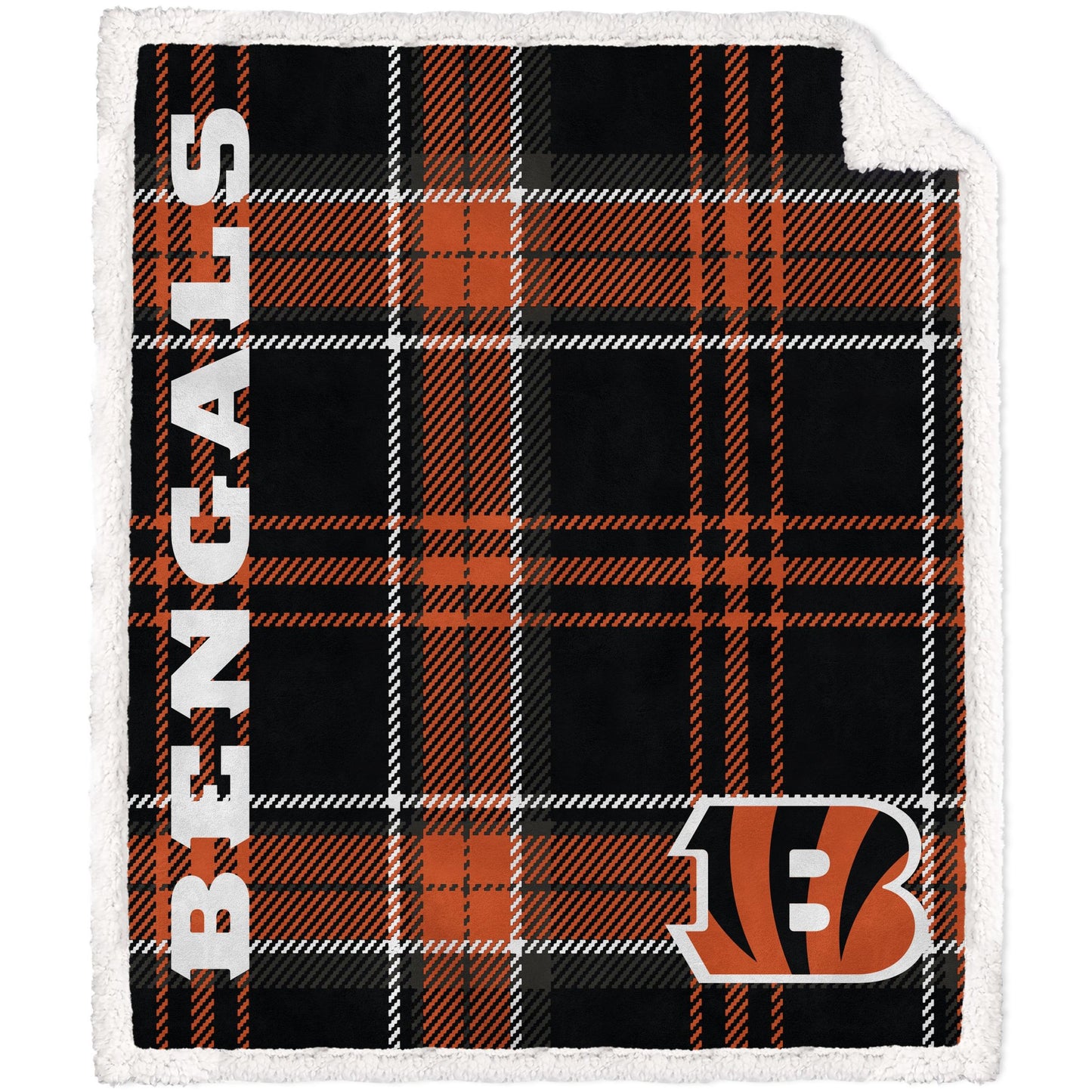 NFL Playmaker Plaid Ultra Cozy Sherpa Throw