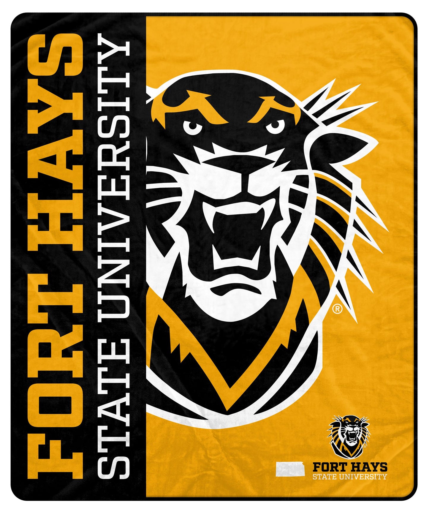 NCAA Endzone Ultra Soft Tailgate Throw