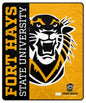 NCAA Endzone Ultra Soft Tailgate Throw