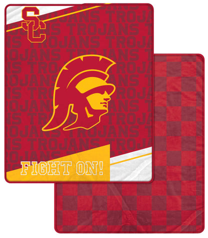 NCAA Diagonal Ghost Checker 60x70 Blanket