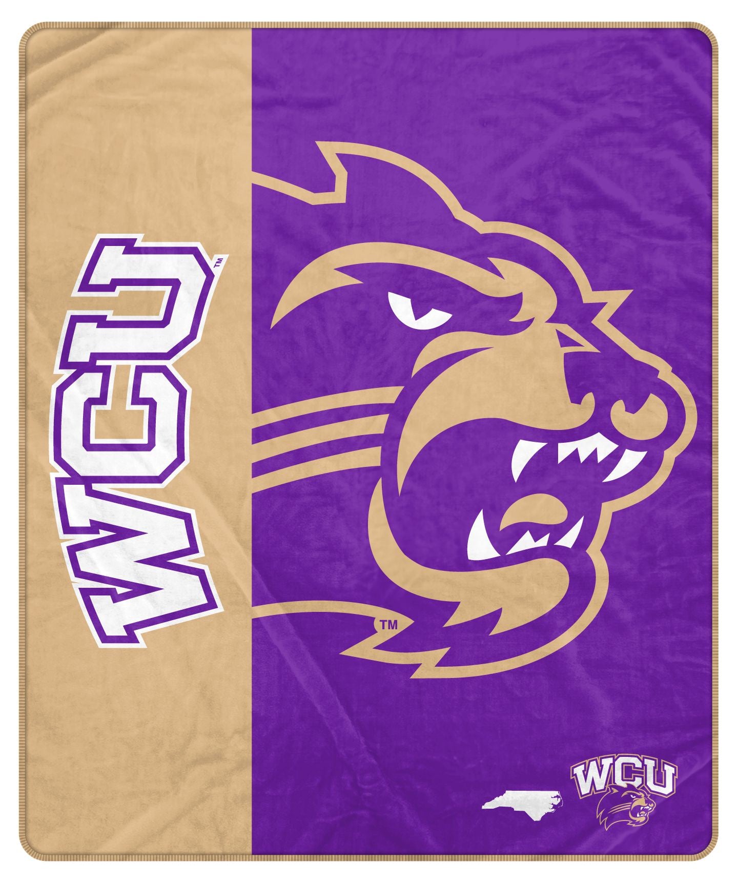 NCAA Endzone Ultra Soft Tailgate Throw