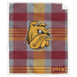 NCAA Plaid Steel Royal Plush Sherpa 60x70 Blanket