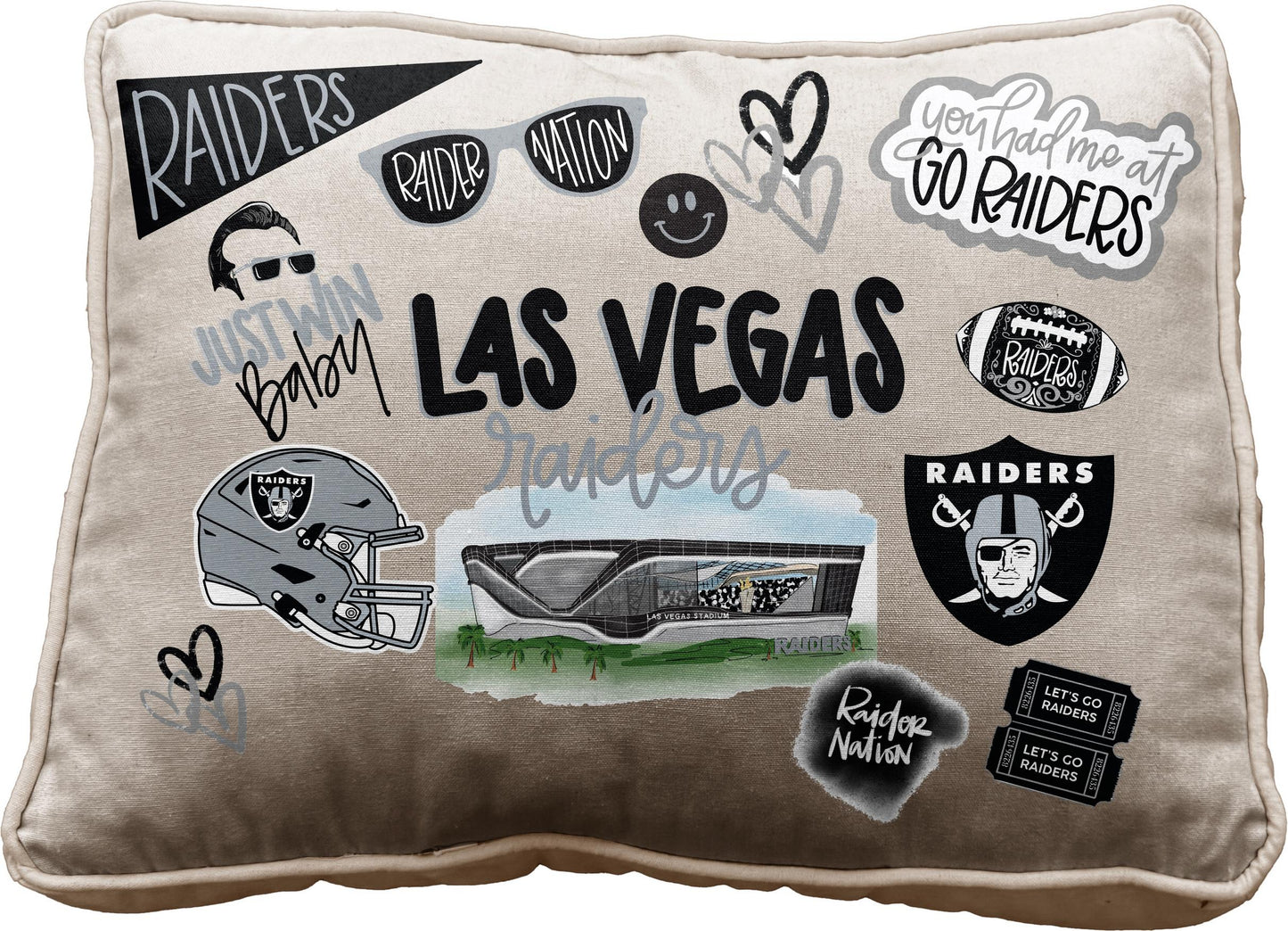 NFL Loco Fan Canvas Décor Pillow