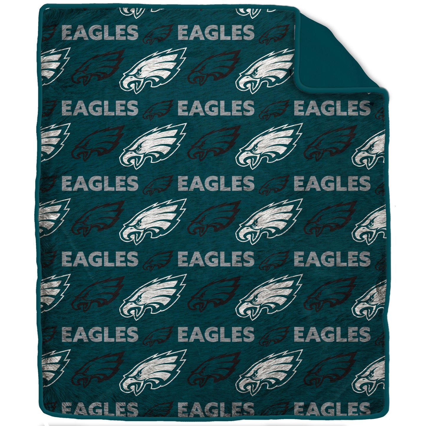 NFL Tonal Wordmark 60x70 Faux Fur Blanket