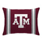NCAA Standard Stripe Logo Bed Pillow