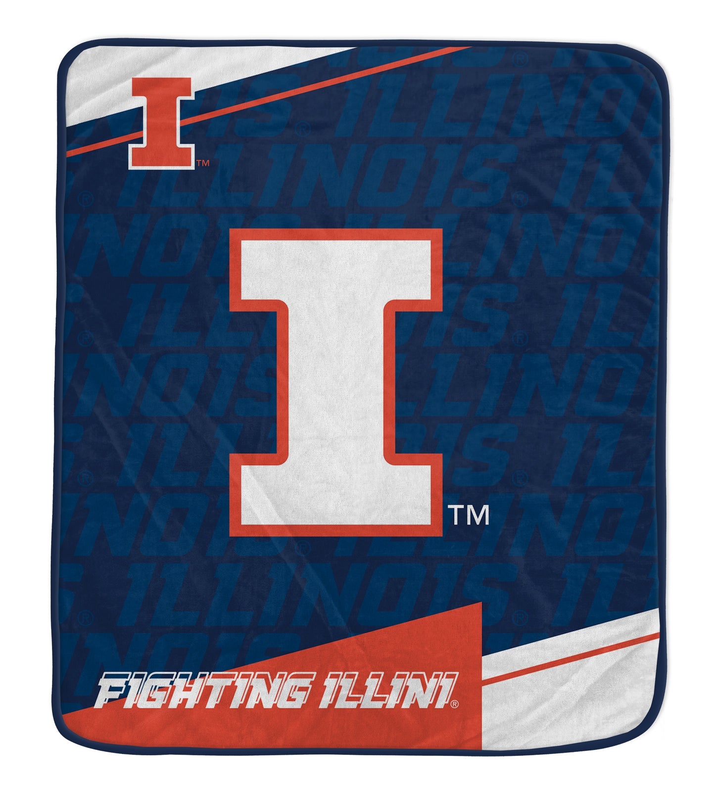 NCAA Diagonal Ghost Ultra Soft 50x60 Blanket