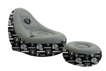 Load image into Gallery viewer, NFL Tonal Logo Inflatable Chair &amp; Ottoman
