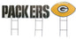 NFL Wordmark & Football 3 Pack Yard Sign Set