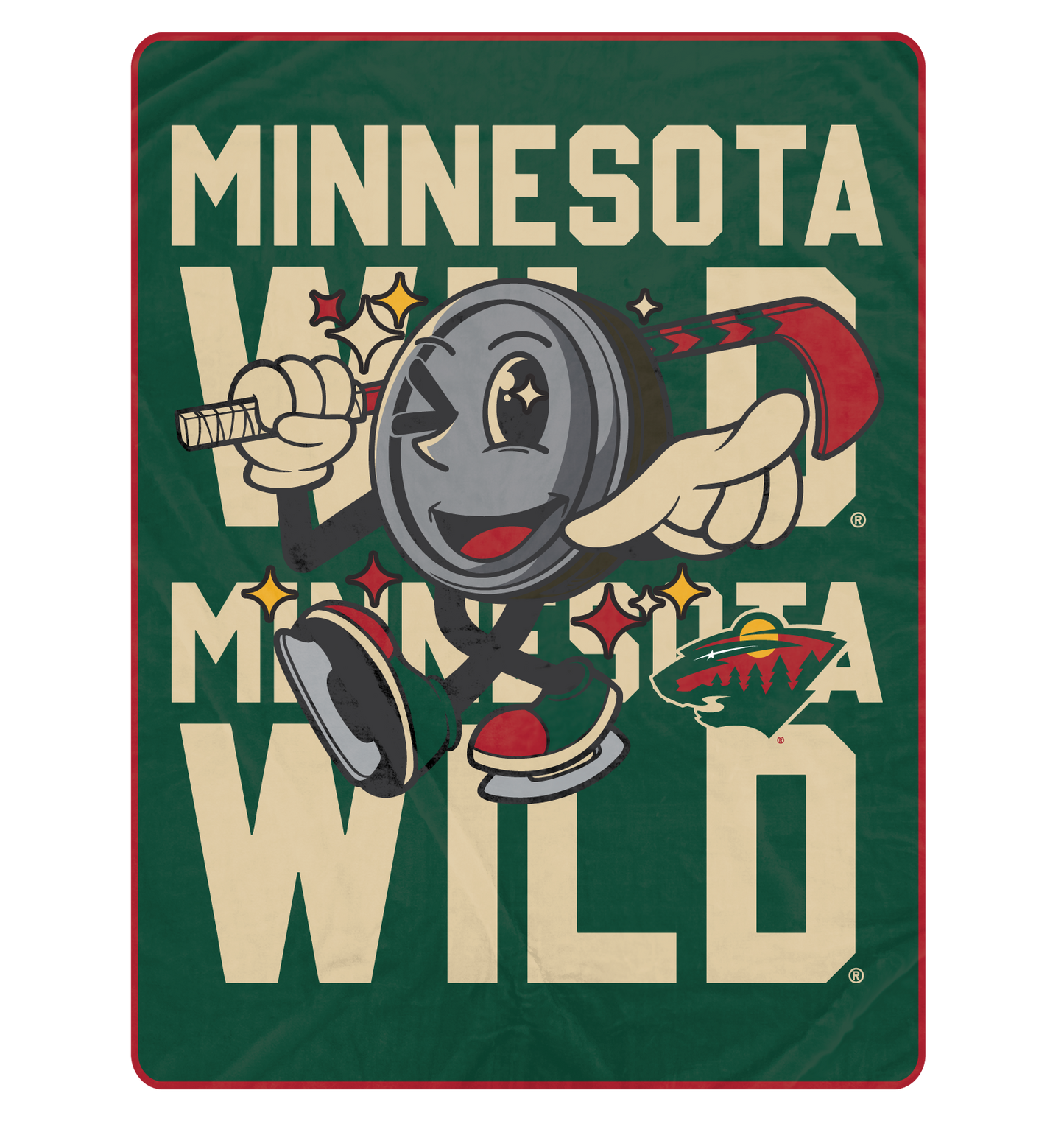 NHL Cartoon Puck Ultra Soft 60x80 Blanket