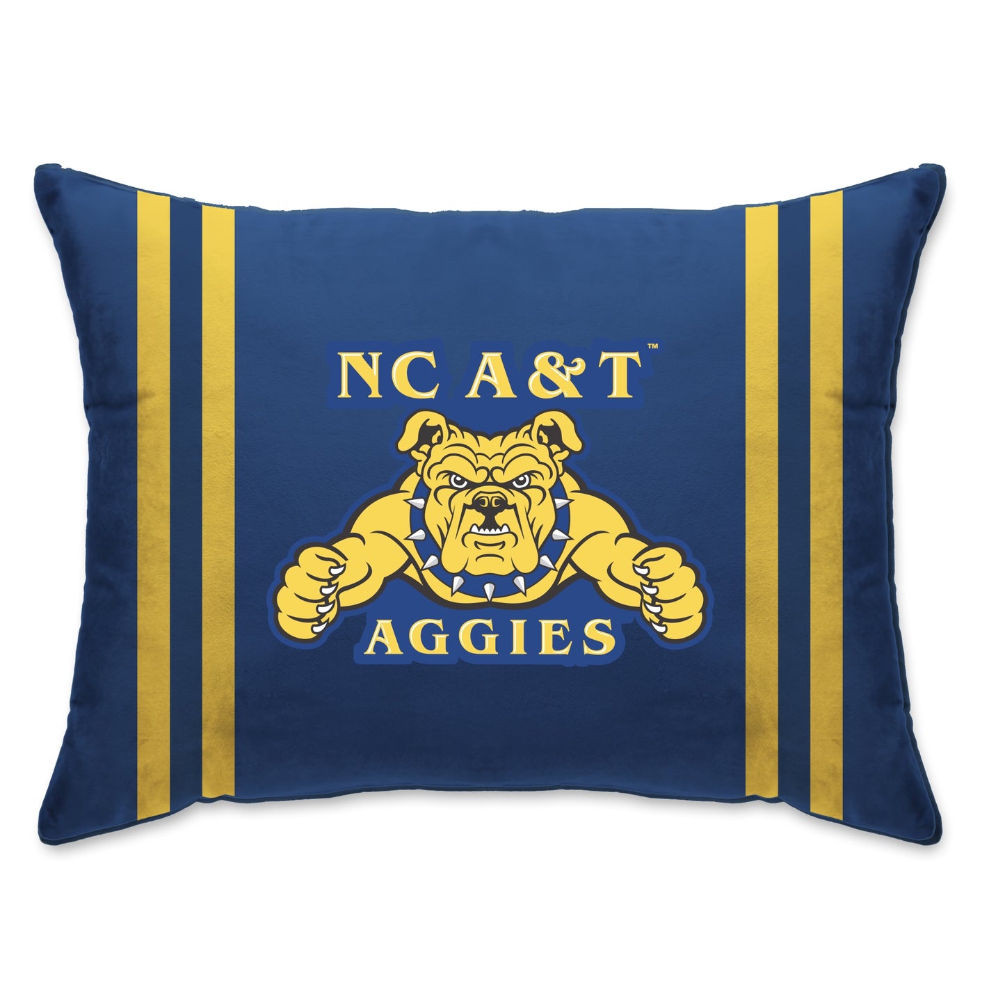NCAA Standard Stripe Logo Bed Pillow