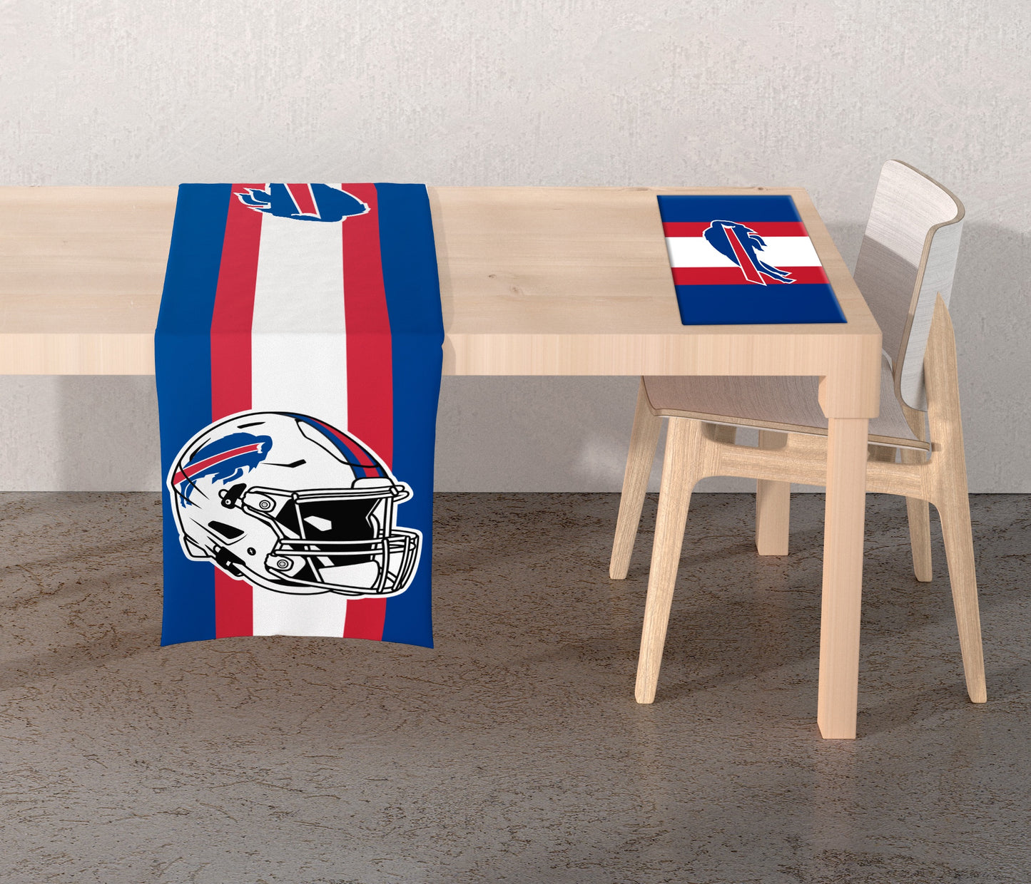 NFL Logo 2-Sided Place Mat Table Runner Set