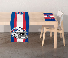 Load image into Gallery viewer, NFL Logo 2-Sided Place Mat Table Runner Set
