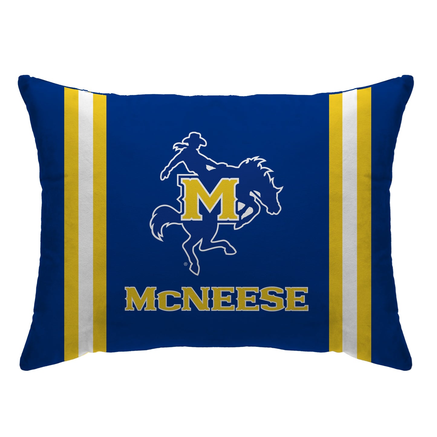 NCAA Standard Stripe Logo Bed Pillow