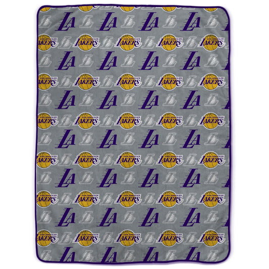 NBA Logo Roll Ultra Cozy Oversized 66x95 Blanket