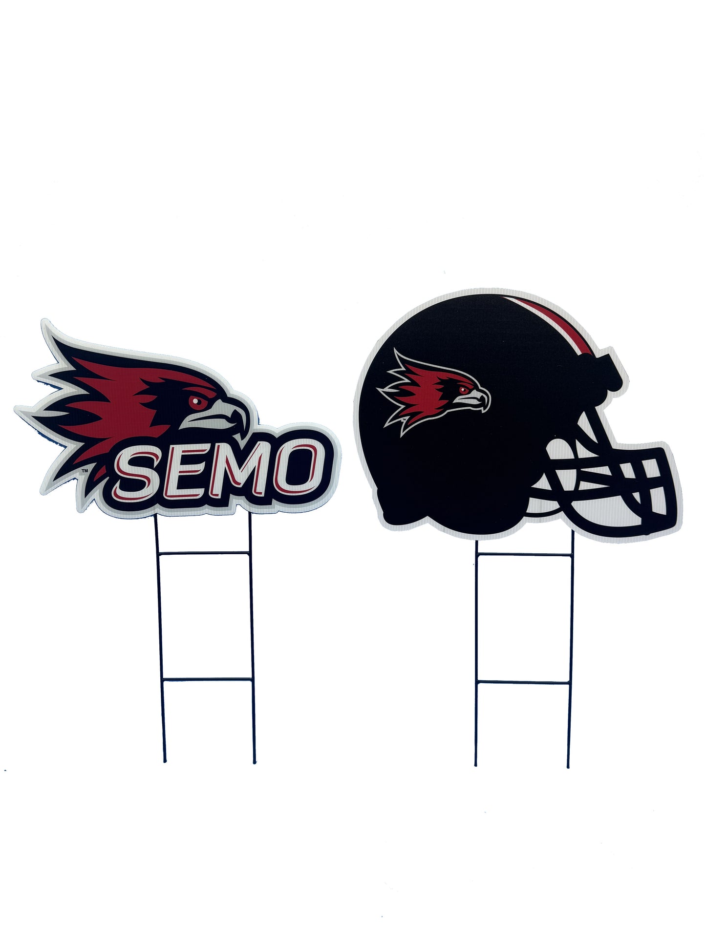 NCAA Logo and Helmet 2 Pack Yard Sign Set