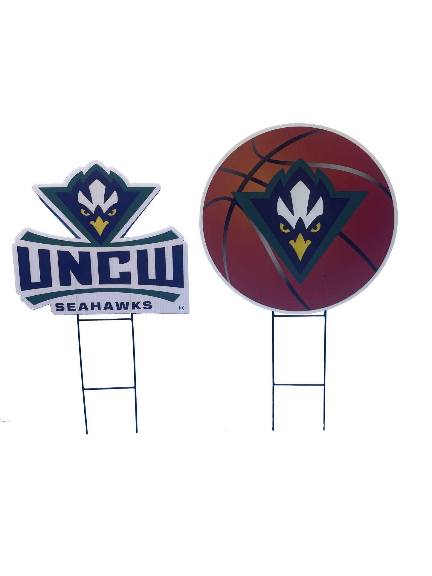 NCAA Logo and Helmet 2 Pack Yard Sign Set