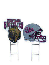Load image into Gallery viewer, NCAA Logo and Helmet 2 Pack Yard Sign Set
