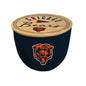 NFL Script Circle Wood Top Ceramic Candle