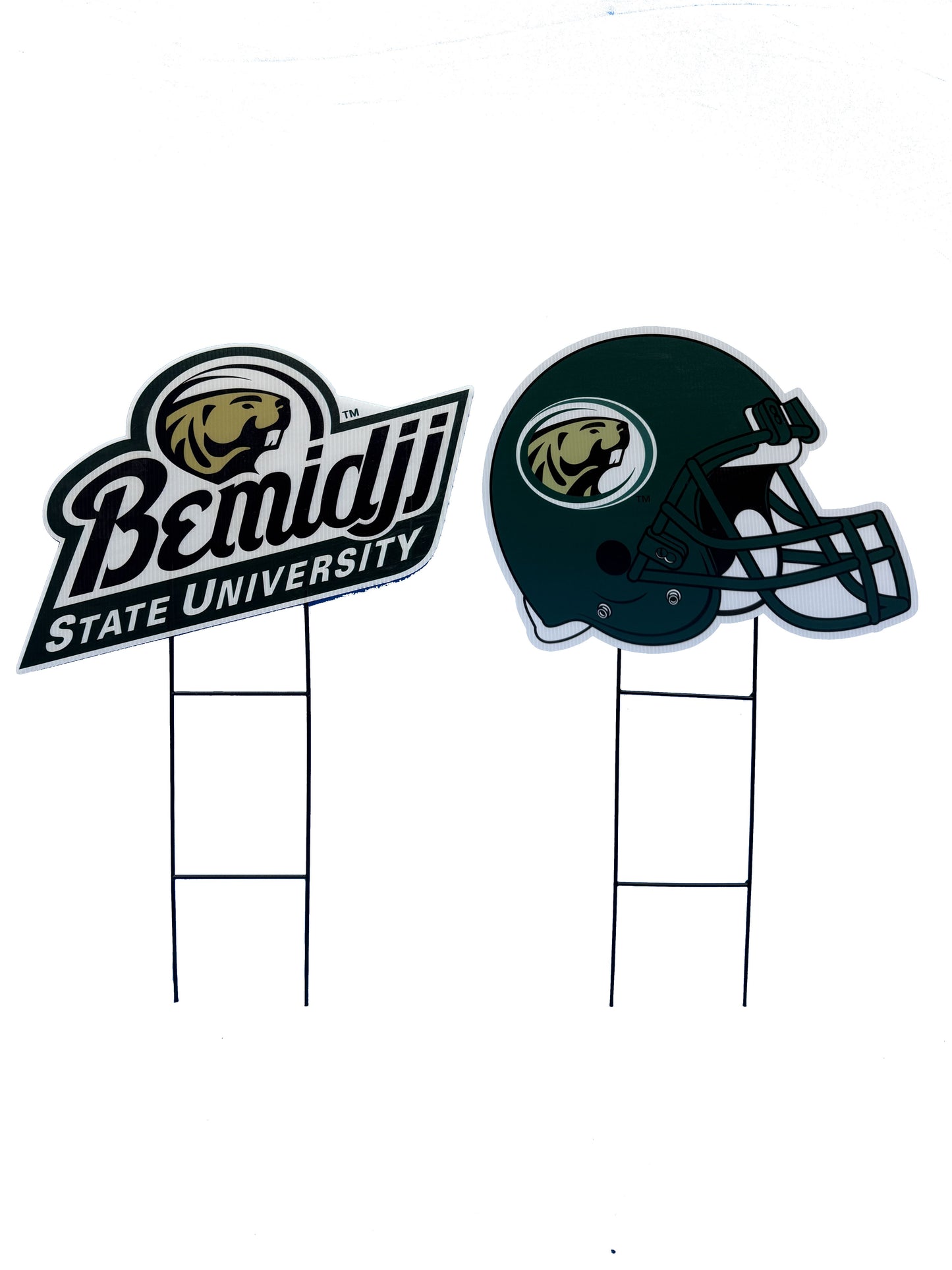 NCAA Logo and Helmet 2 Pack Yard Sign Set