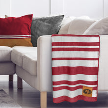 Load image into Gallery viewer, San Francisco 49ers Acrylic Stripe Throw Blanket
