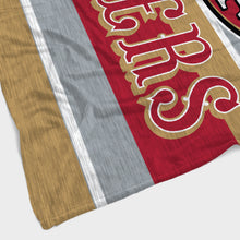 Load image into Gallery viewer, San Francisco 49ers Heathered Stripe Blanket
