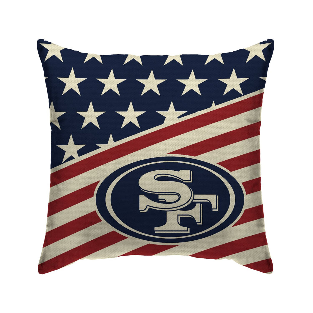 San Francisco 49ers Americana Duck Cloth Decor Pillow