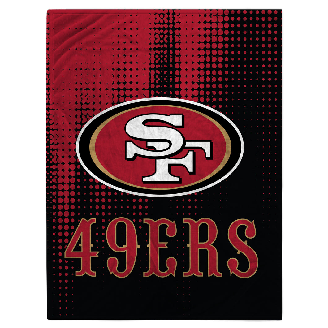 San Francisco 49ers Half Tone Drip Blanket
