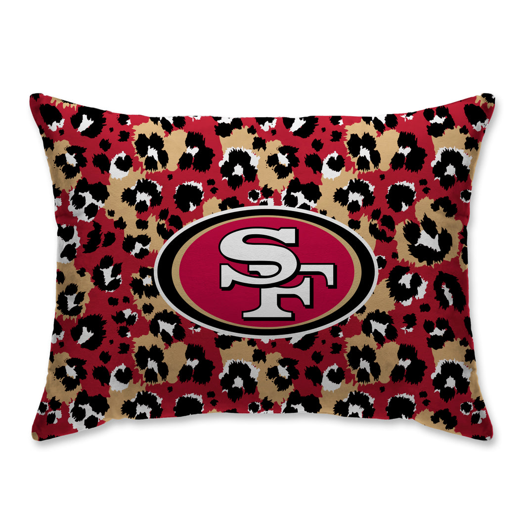 San Francisco 49ers Leopard Bed Pillow