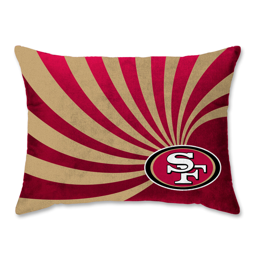 San Francisco 49ers Wave Super Plush Bed Pillow
