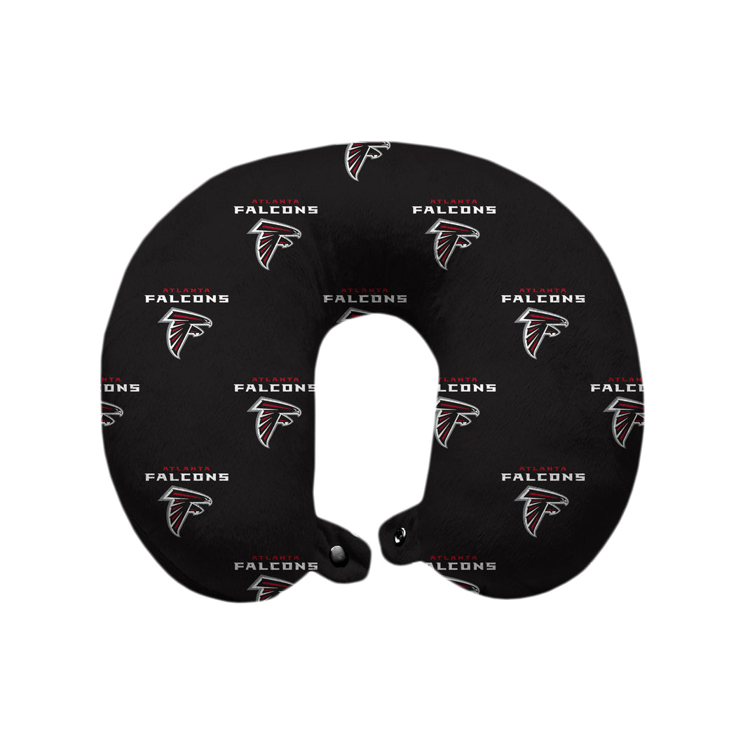Atlanta Falcons Repeat Logo Polyester Travel Pillow