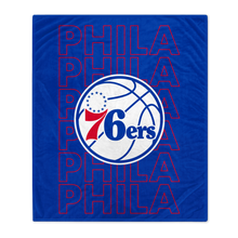 Load image into Gallery viewer, Philadelphia 76ers Echo Wordmark Blanket
