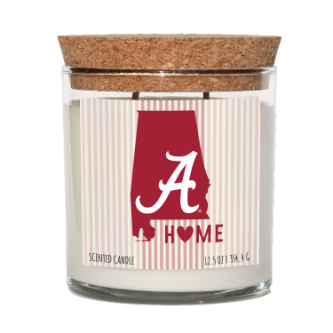 Alabama Crimson Tide Home State Cork Top Candle