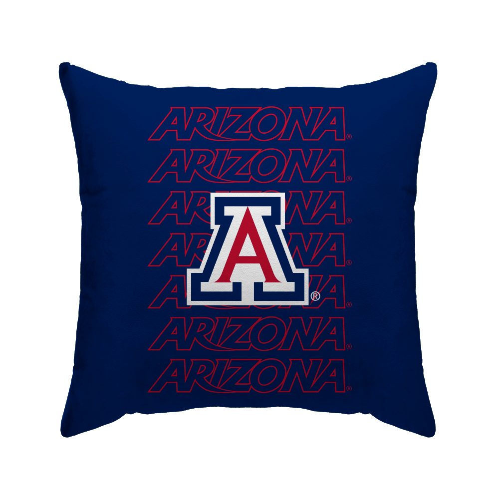Arizona Wildcats Echo Wordmark Poly Spandex Decor Pillow