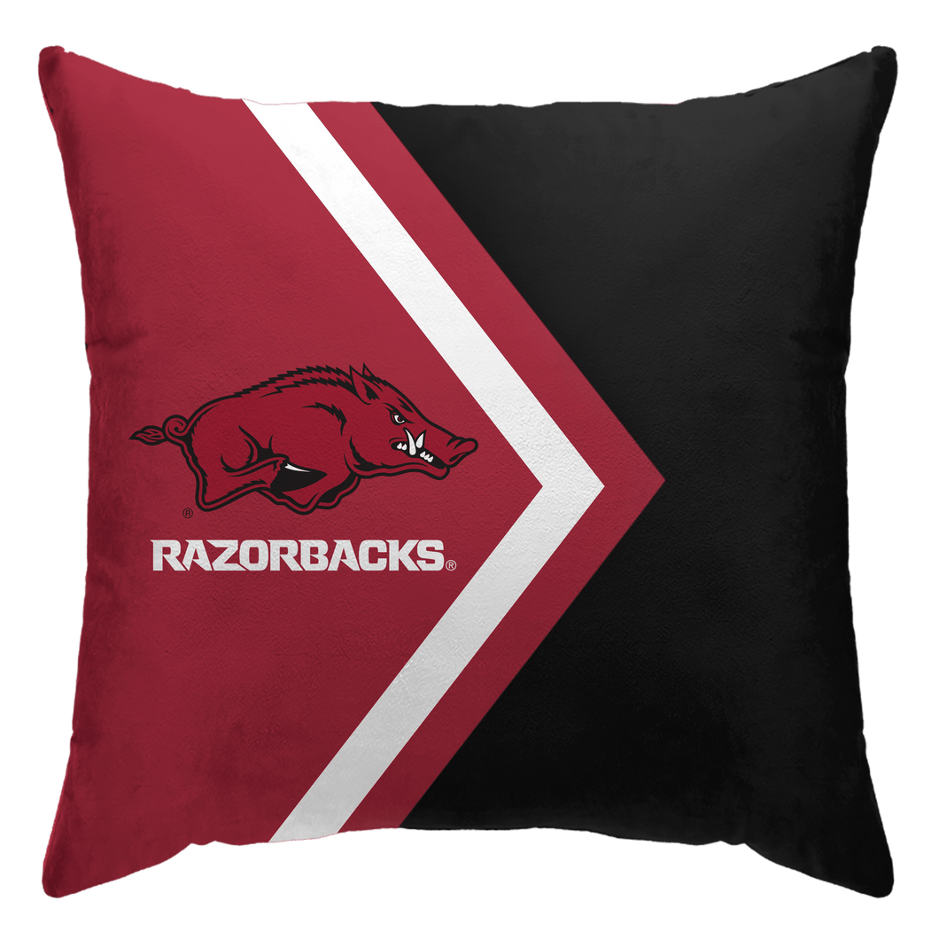Arkansas Razorbacks Side Arrow Poly Spandex Decor Pillow