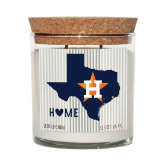 Houston Astros Home State Cork Top Candle