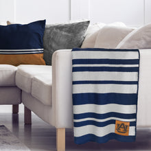 Load image into Gallery viewer, Auburn Tigers Acrylic Stripe Throw Blanket
