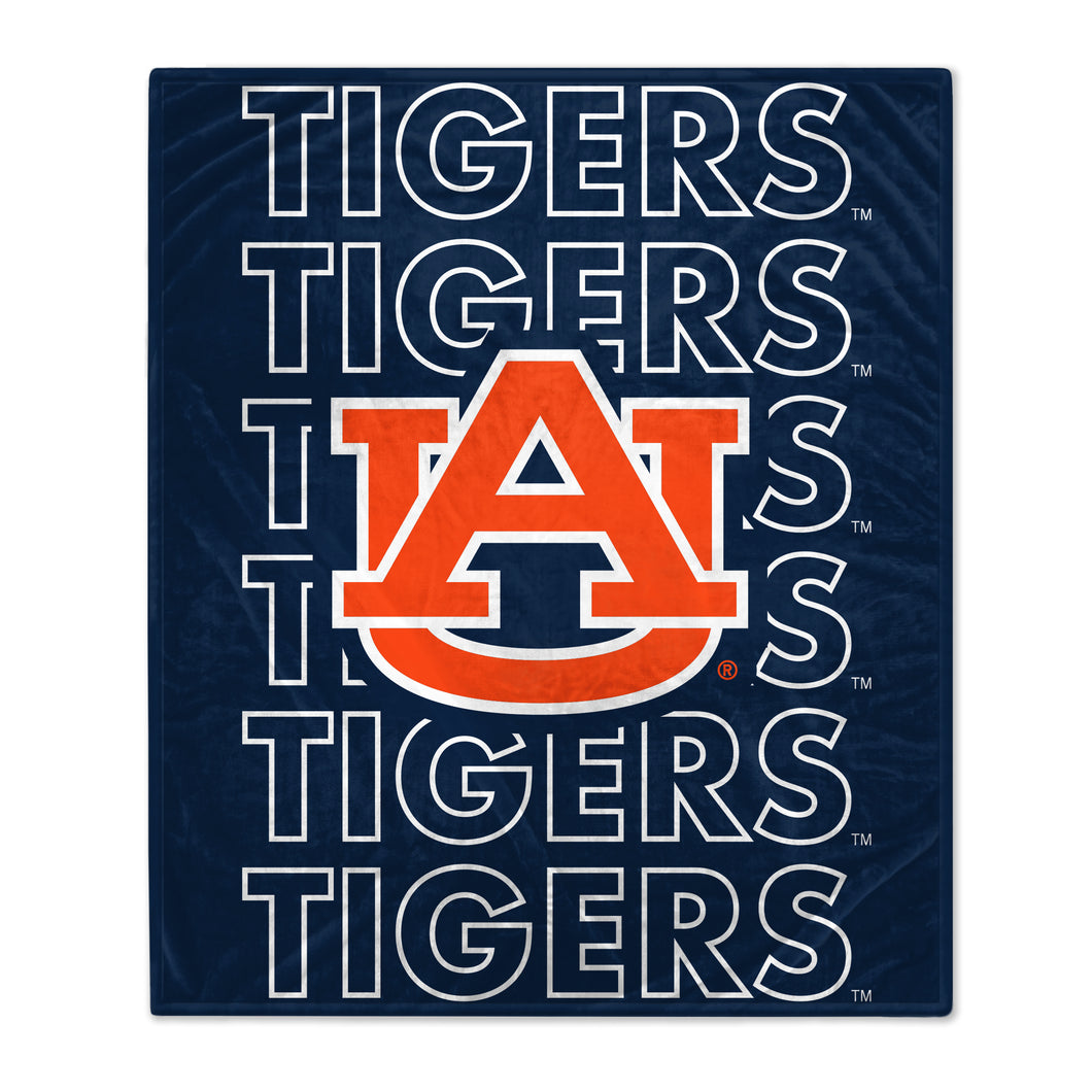 Auburn Tigers Echo Wordmark Blanket